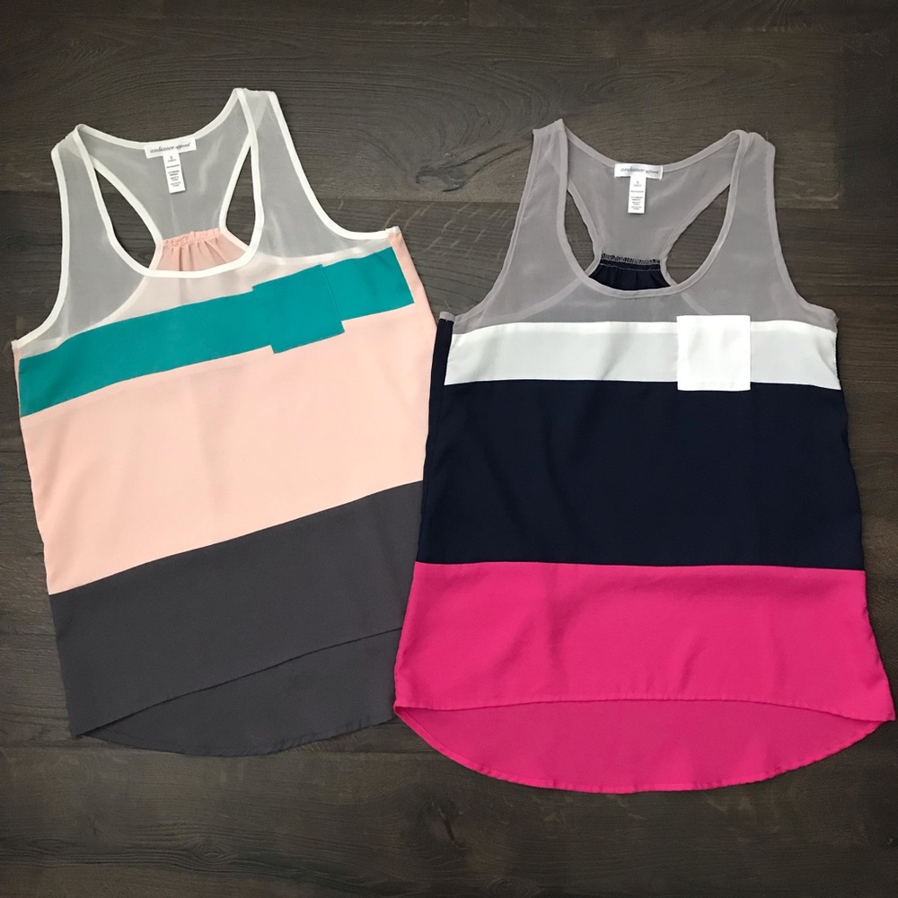 🚨CLOSET CLOSING 7/12 🚨 Color Block Tank Tops - S